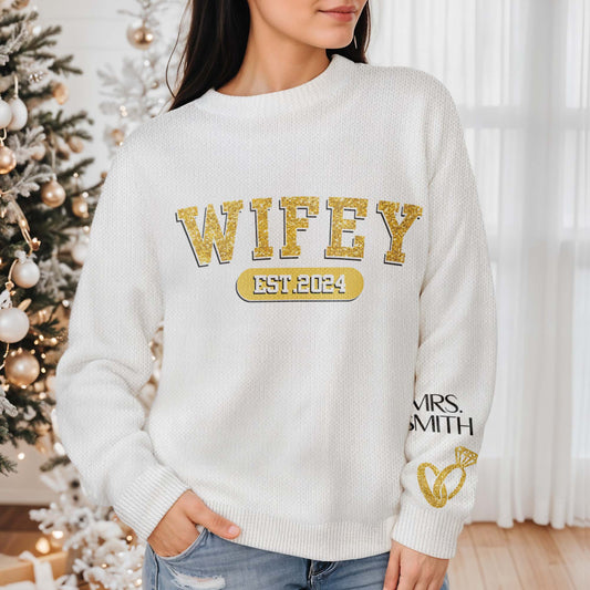 Celebrate Lasting Love Wifey Jumper With Ring Design