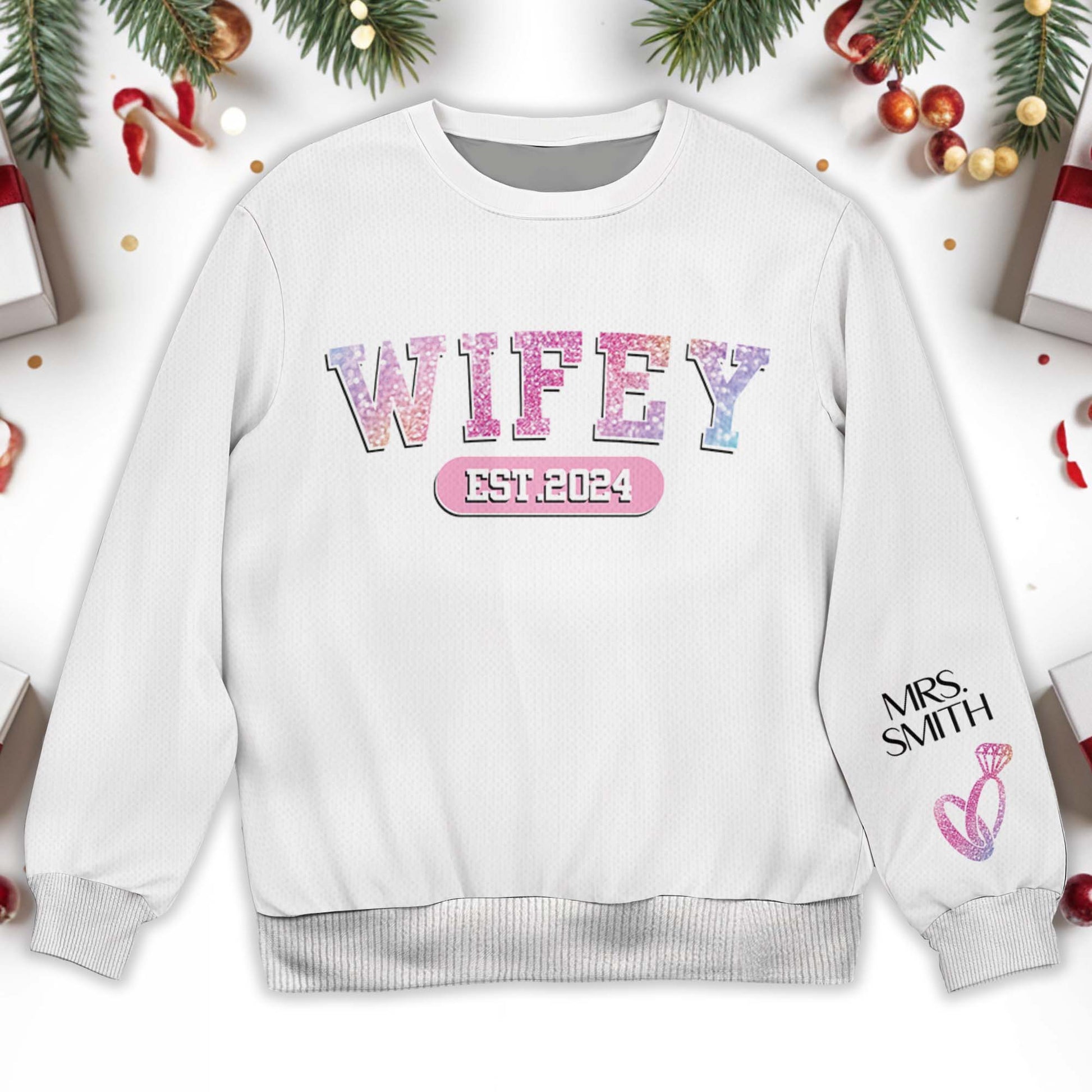 Celebrate Lasting Love Wifey Jumper With Ring Design