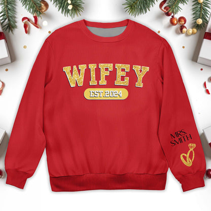 Celebrate Lasting Love Wifey Jumper With Ring Design