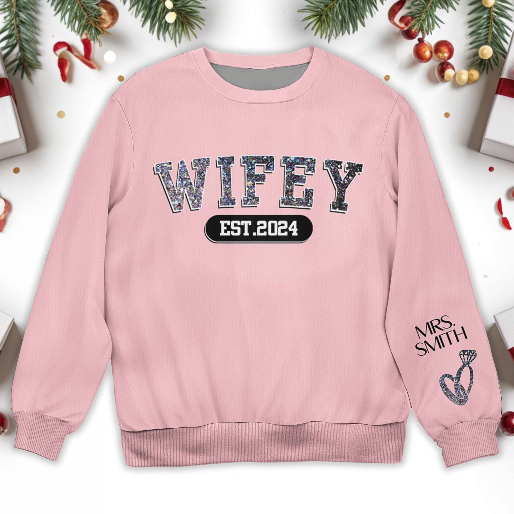 Celebrate Lasting Love Wifey Jumper With Ring Design