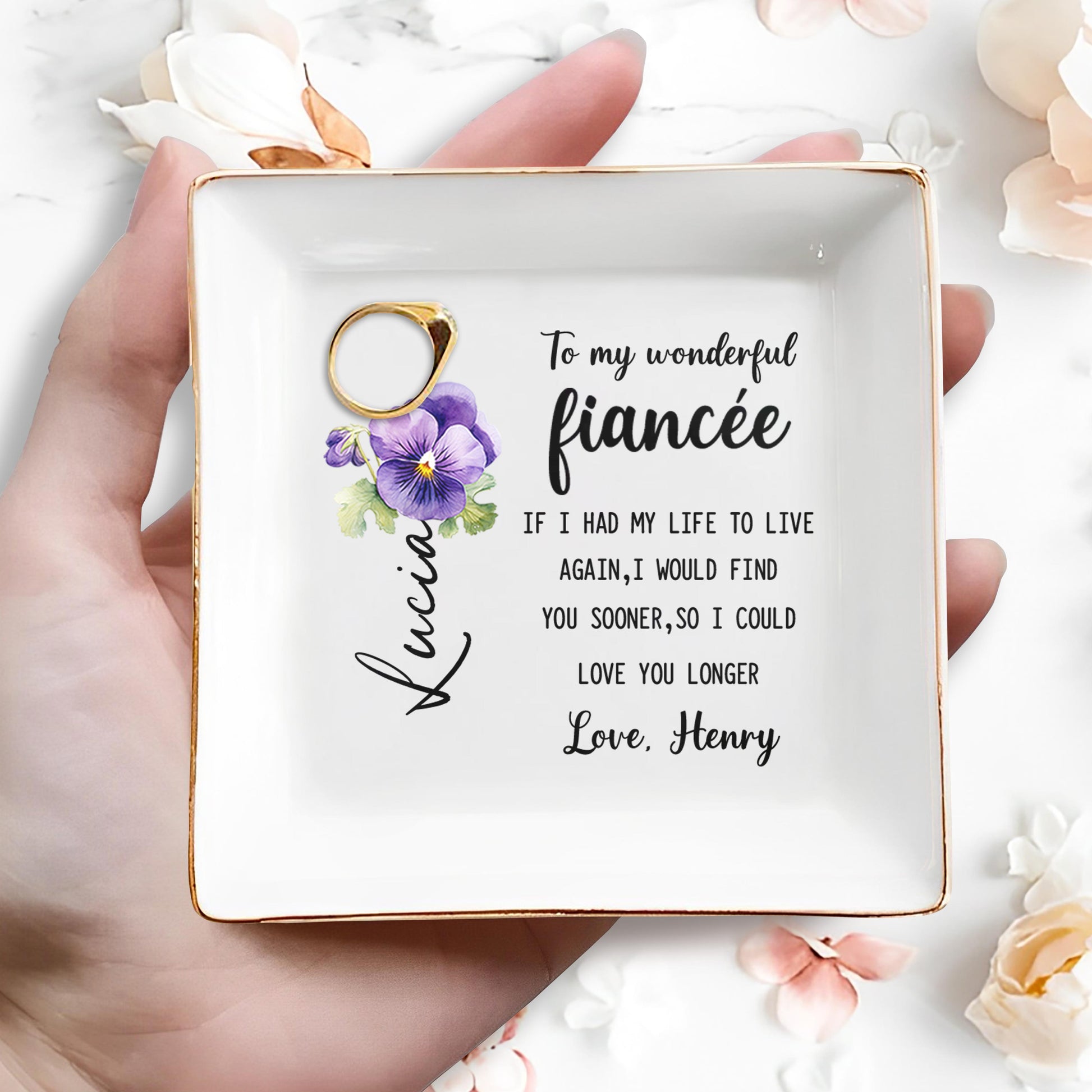 Love You Longer Pansy Flower Romantic Quote