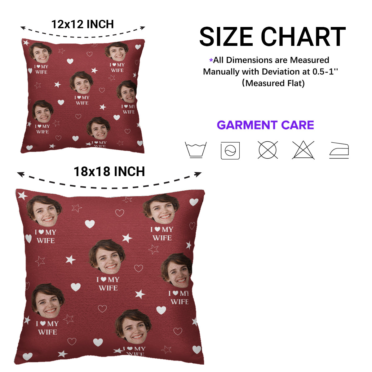 I Love My Wife With Hearts And Stars Design