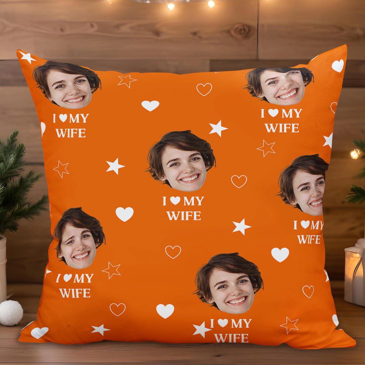 I Love My Wife With Hearts And Stars Design