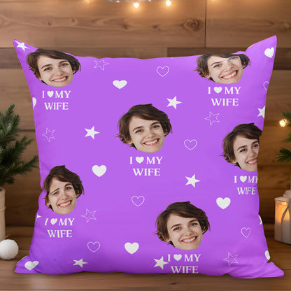 I Love My Wife With Hearts And Stars Design