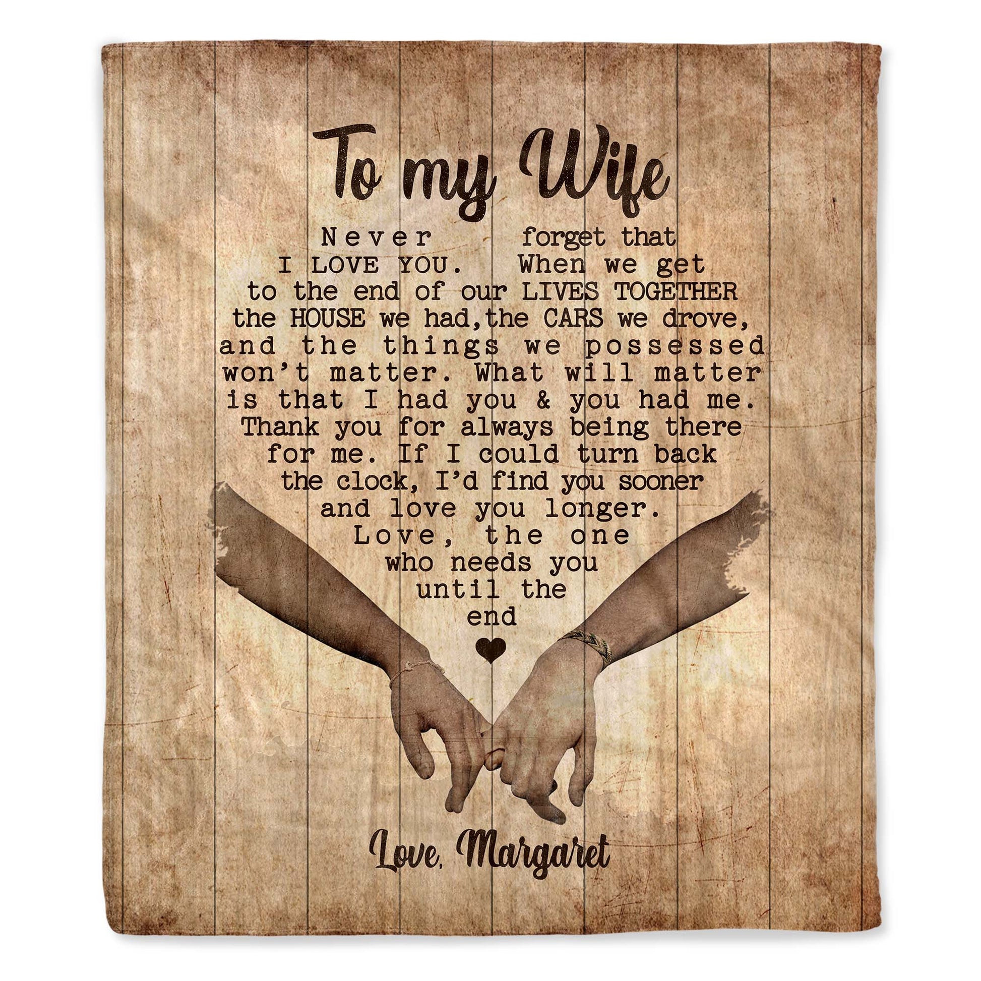 Love You Longer Romantic Quote With Holding Hands