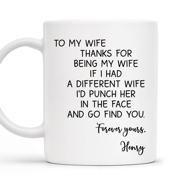 Thanks For Being My Wife, Forever Yours