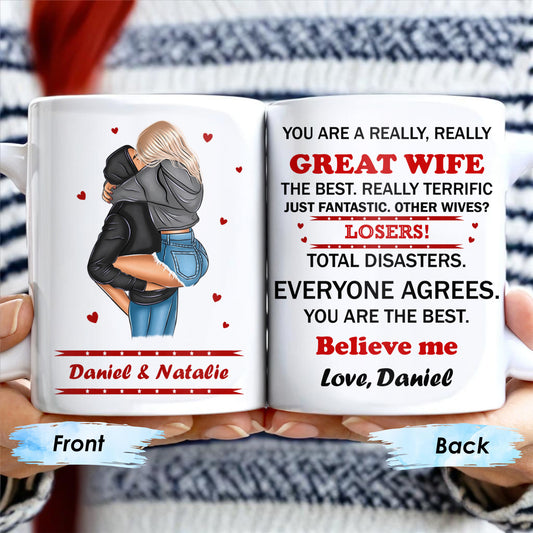 You Are A Really, Really Great Wife, Believe Me, Couple Hugging