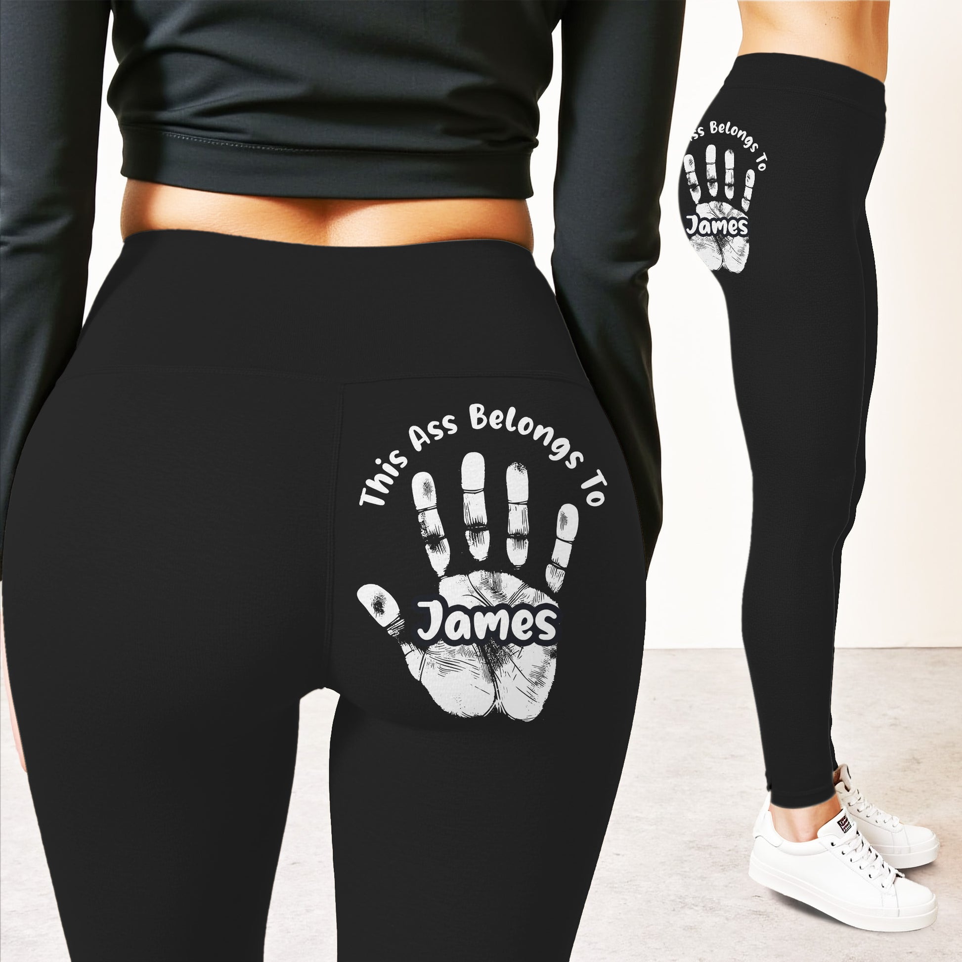 This Ass Belongs To, Handprint Design