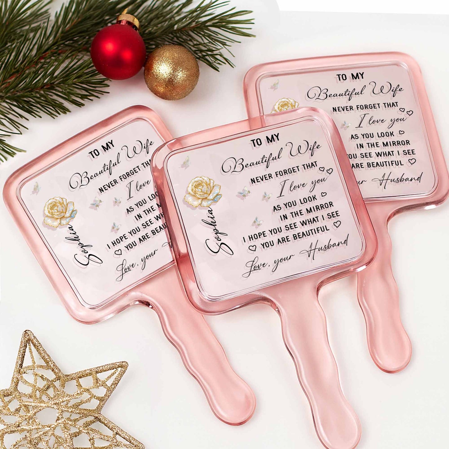 To My Beautiful Wife, Rose And Butterflies