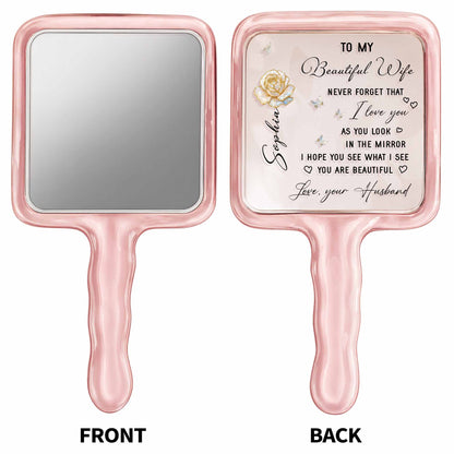 To My Beautiful Wife, Rose And Butterflies