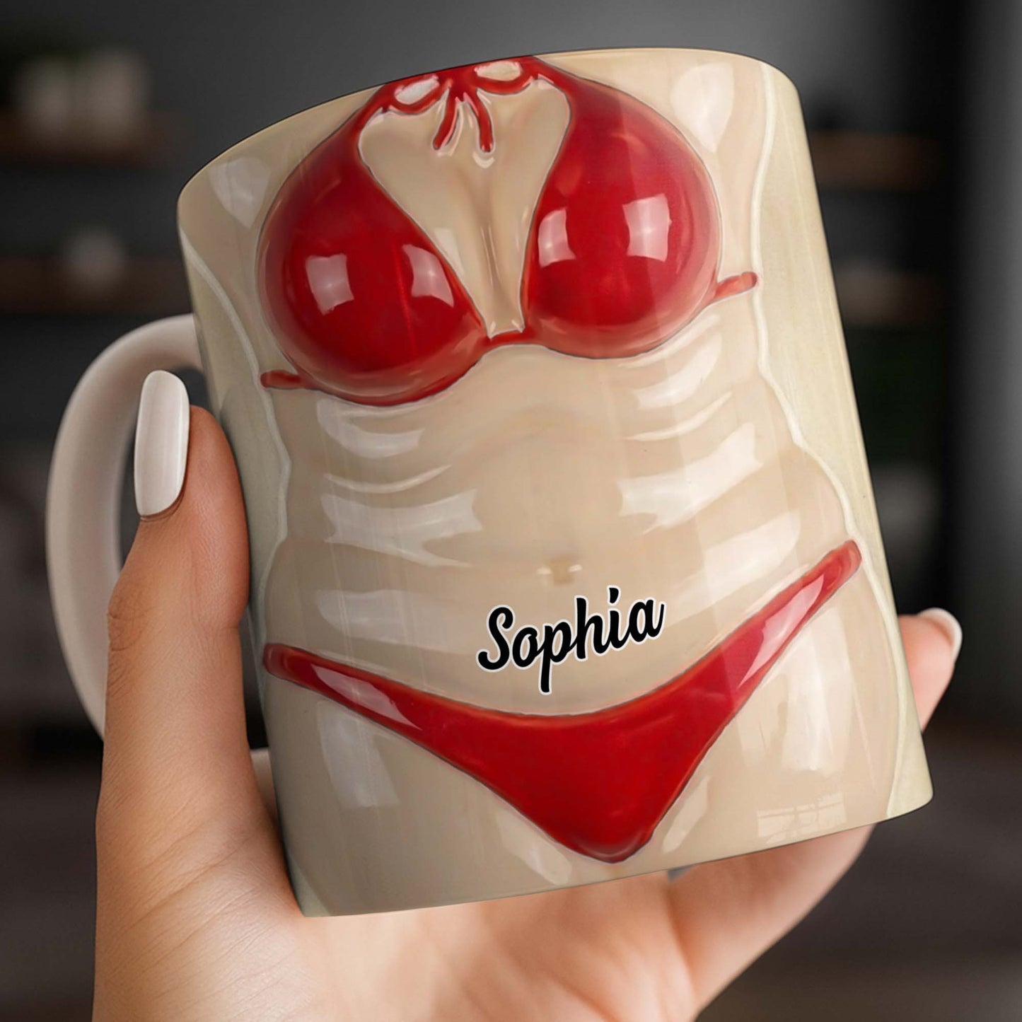 Celebrate Holiday Cheer With A Festive Santa Mug