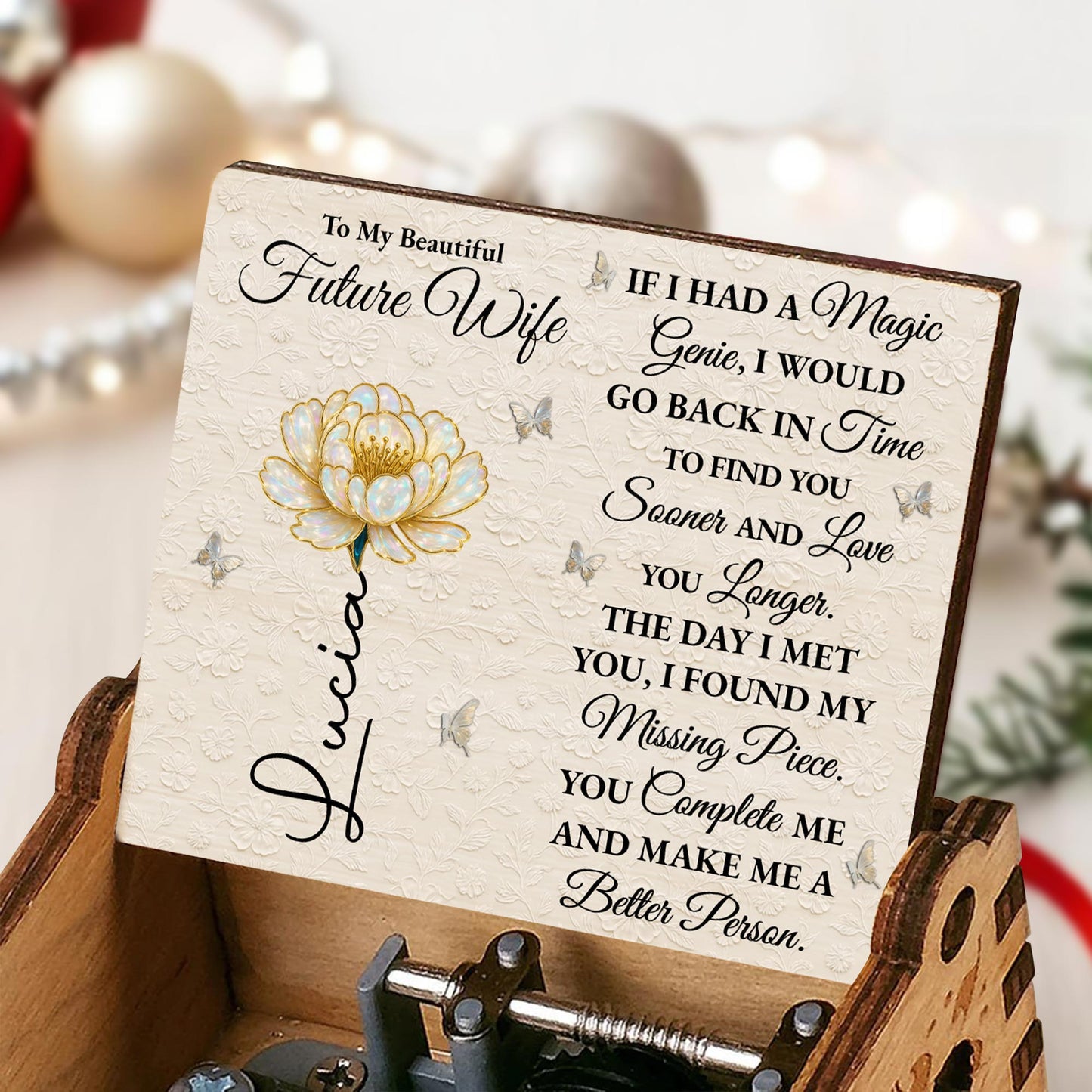 To My Beautiful Future Wife, Love And Time Message