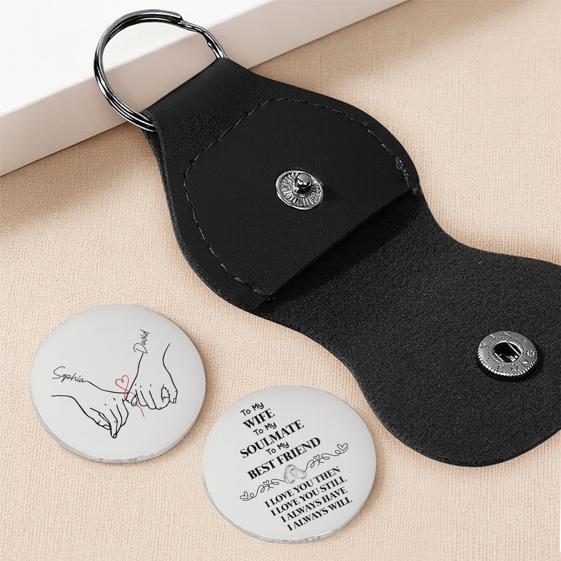 To My Wife Soulmate And Best Friend Holding Hands With Heart