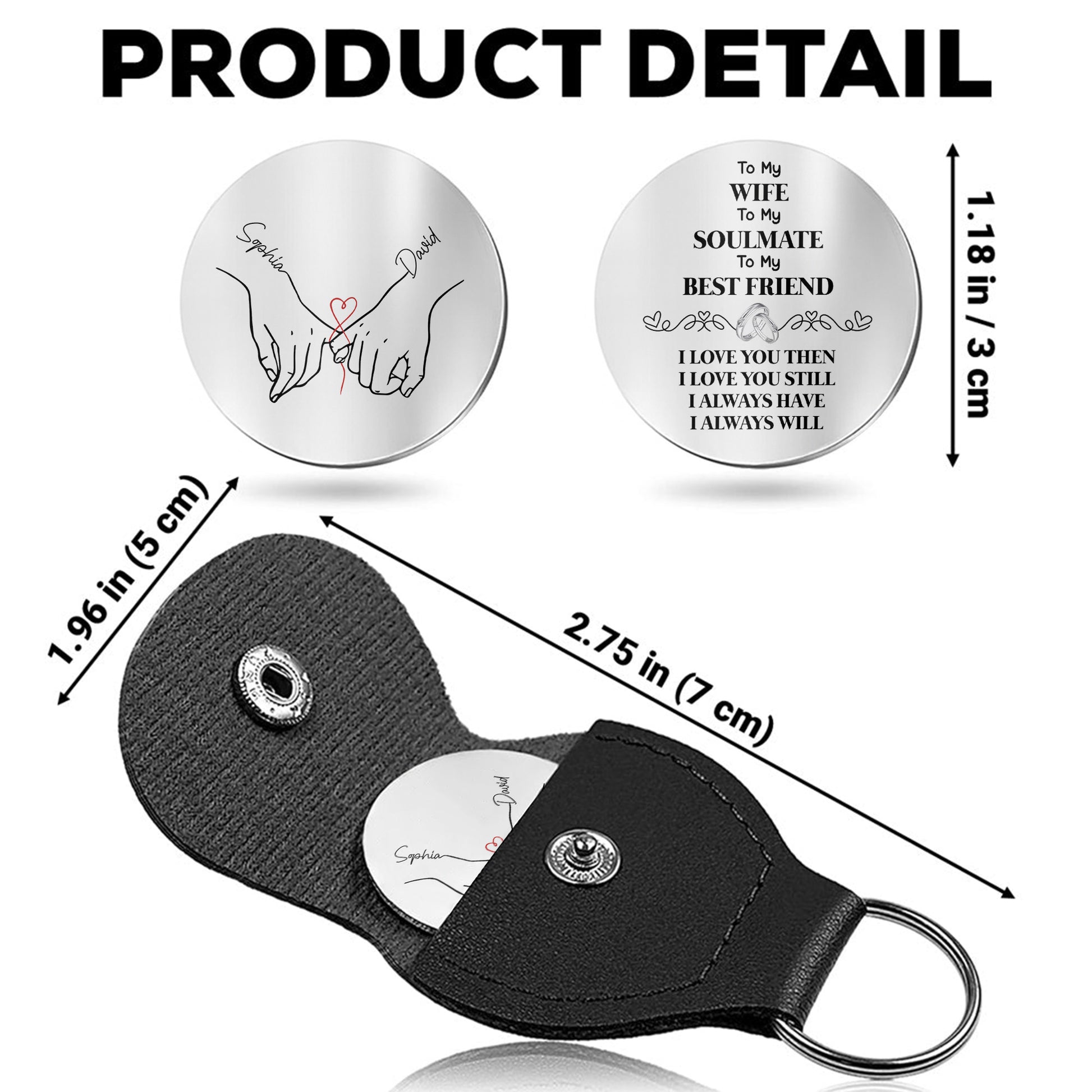 To My Wife Soulmate And Best Friend Holding Hands With Heart