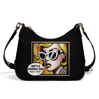 À quelle heure ? - Sac à main bandoulière personnalisé avec chaîne - WT01CH