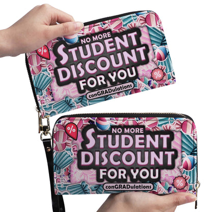 No más descuento para estudiantes - Cartera de cuero para mujer - WW03