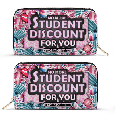 No más descuento para estudiantes - Cartera de cuero para mujer - WW03