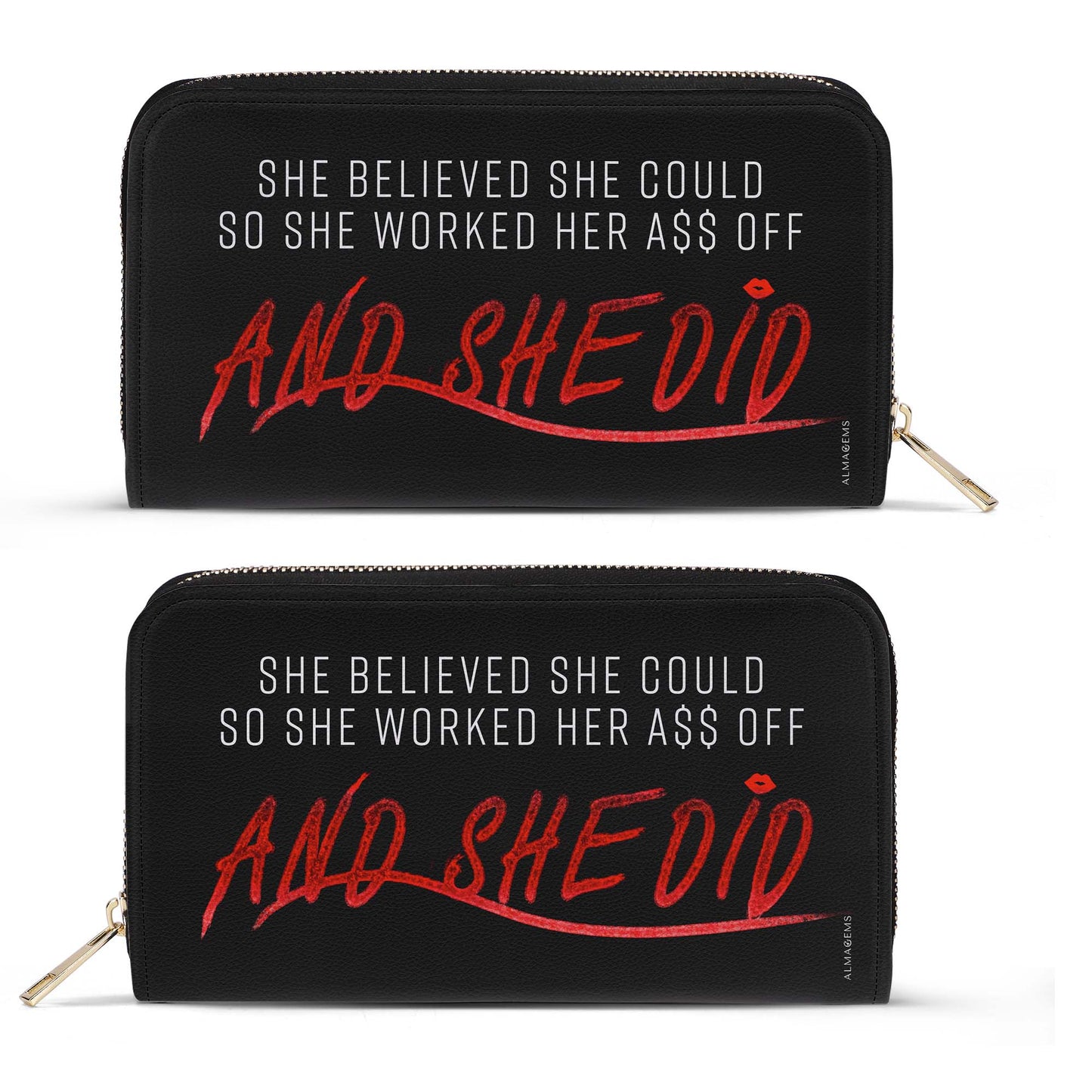 She Believed She Could - Cartera de cuero para mujer - WW11