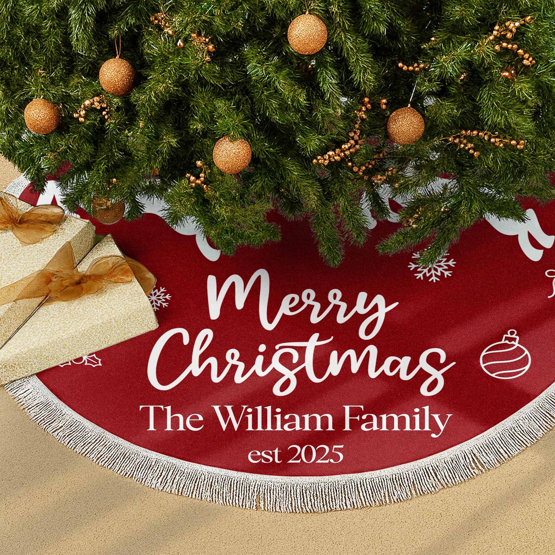 Merry Christmas, Christmas Ornaments And Snowflake Design