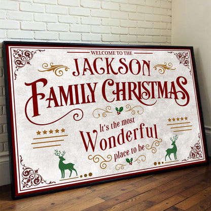 Welcome To The Family Christmas, Wonderful Place To Be
