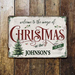 Welcome To The Magic Of Christmas, Festive Home Decor