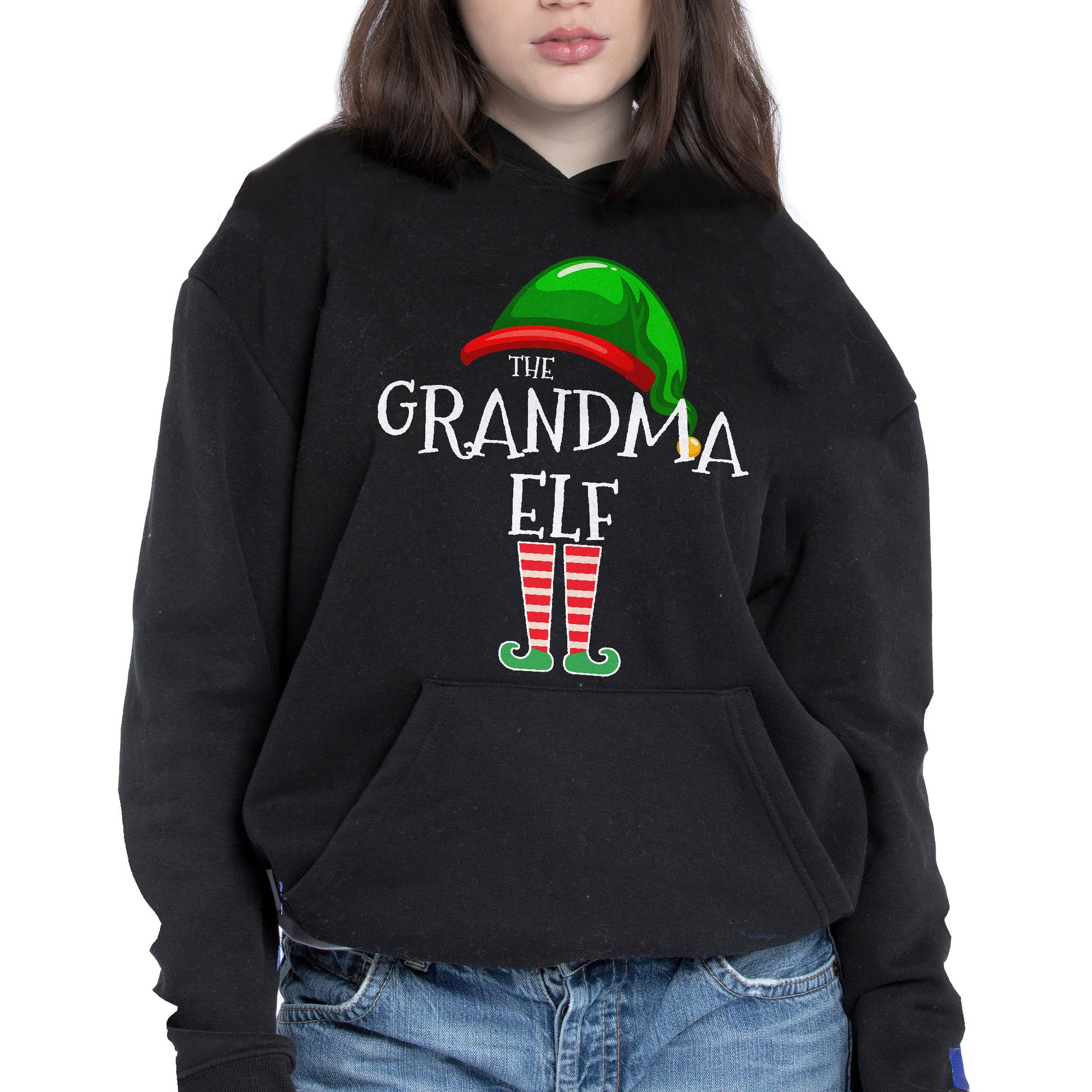 The Grandma Elf With Festive Hat And Shoes