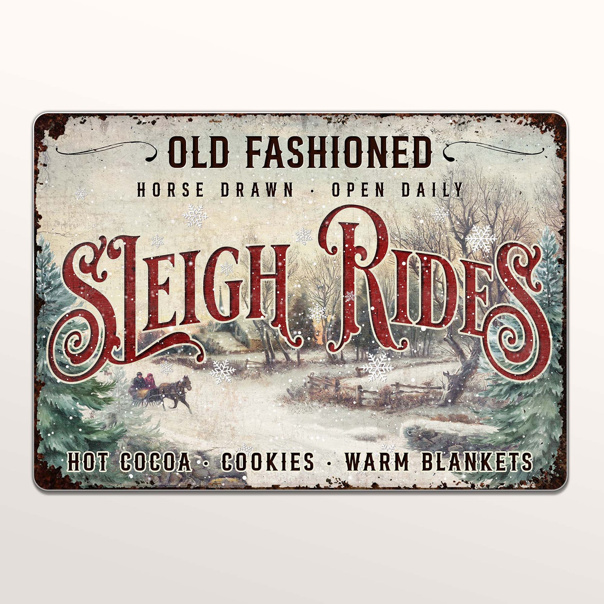 Old Fashioned Sleigh Rides Horse Drawn Hot Cocoa