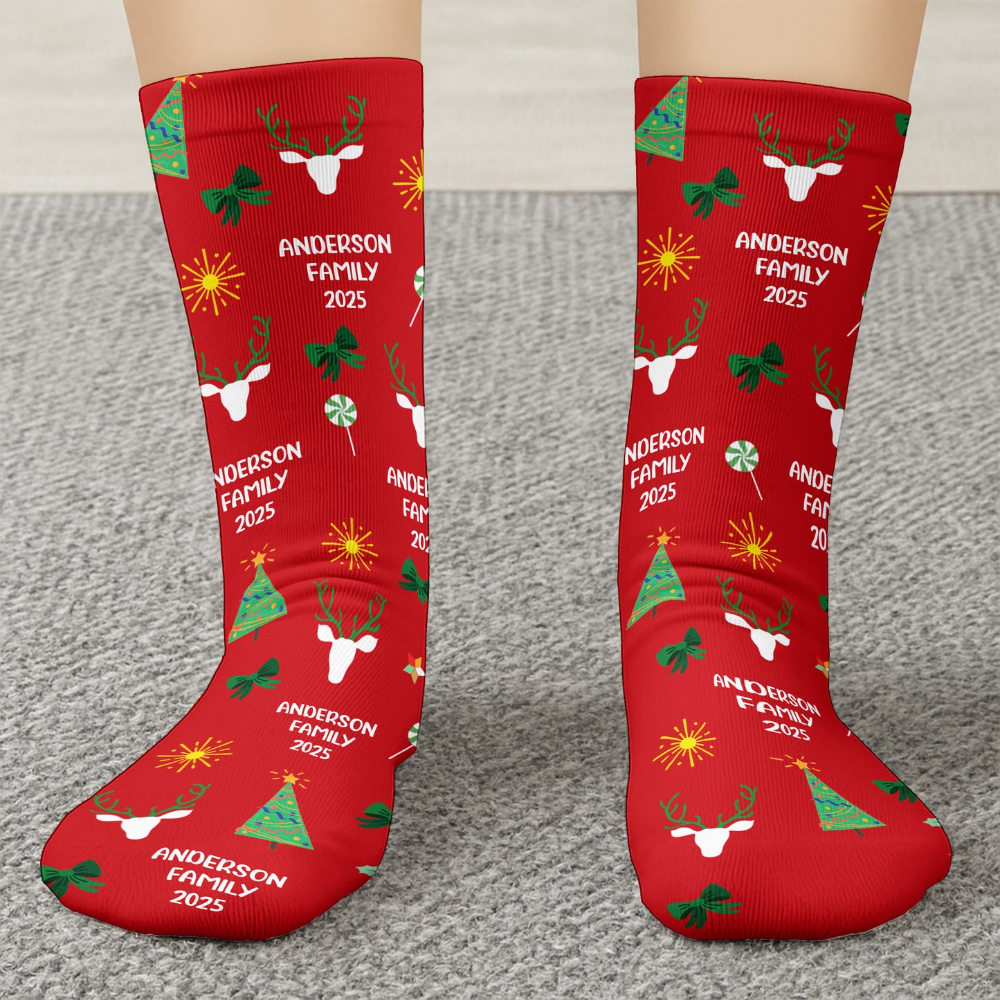 Celebrate Festive Spirit With Christmas Trees And Reindeer