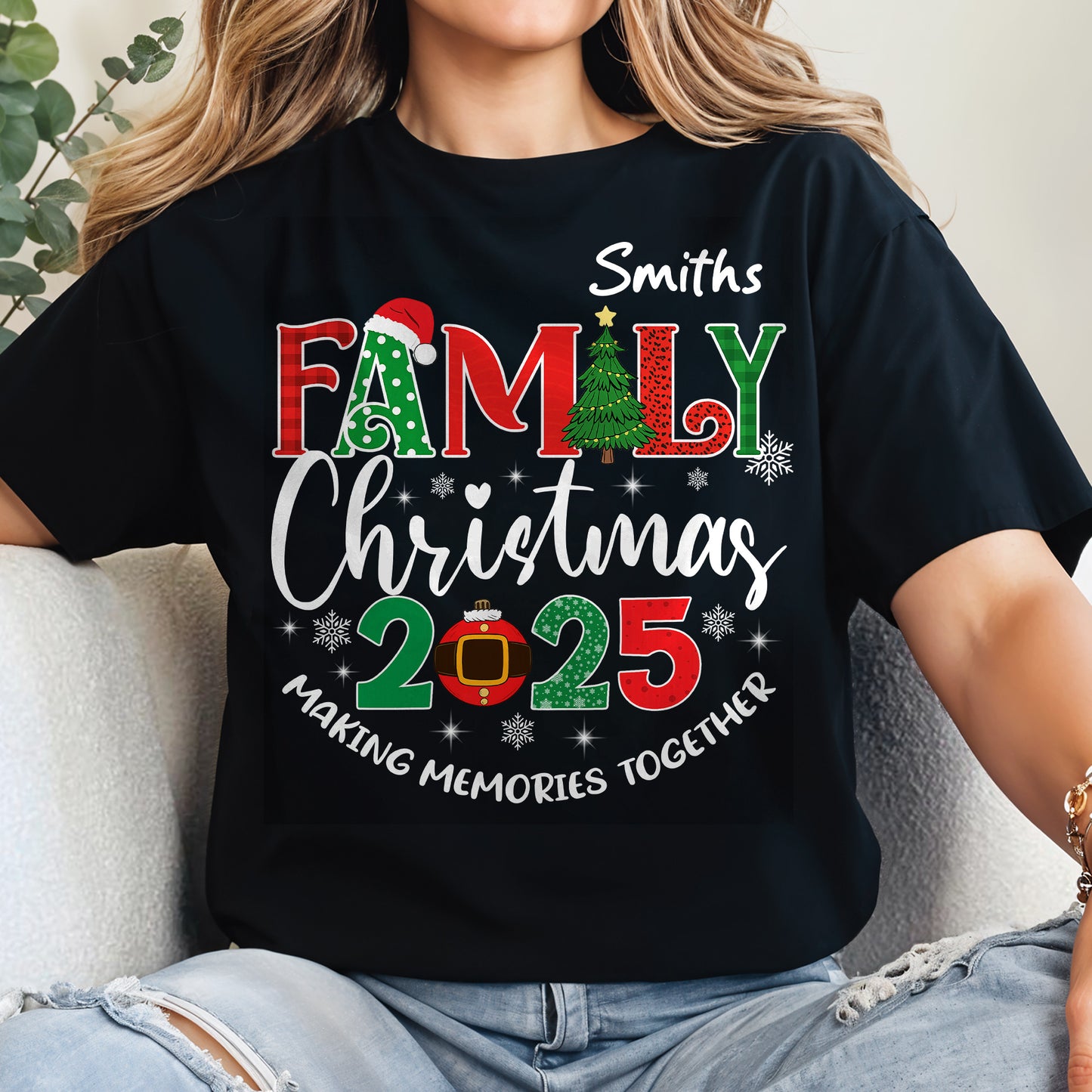 Family Christmas Making Memories Together