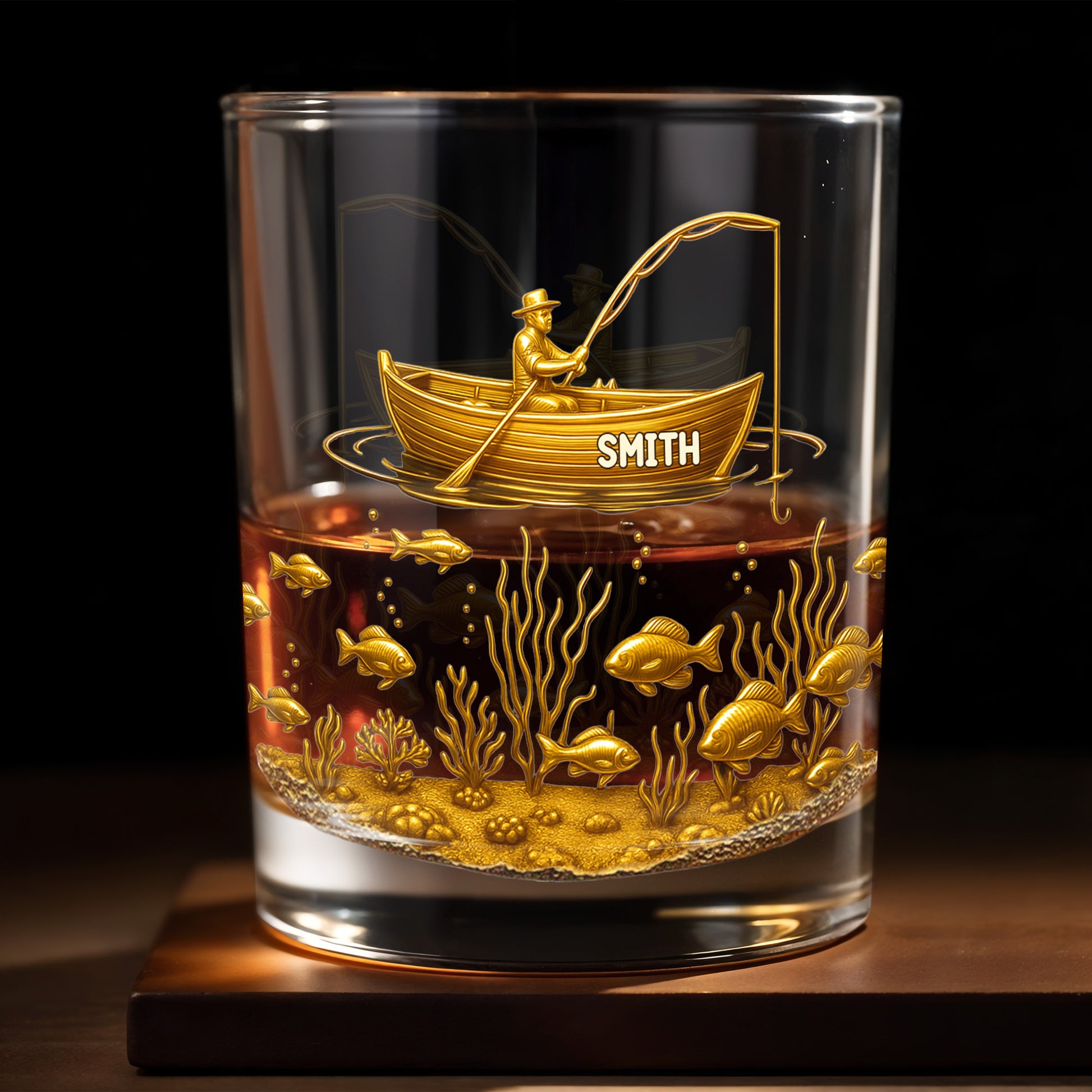 Experience the Spirit of Adventure, Fisherman and Underwater Scene