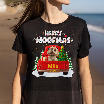 Merry Woofmas Dog In Christmas Truck
