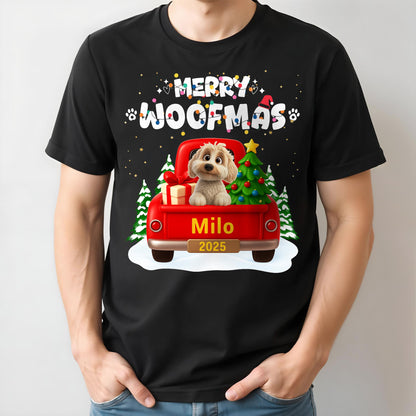 Merry Woofmas Dog In Christmas Truck