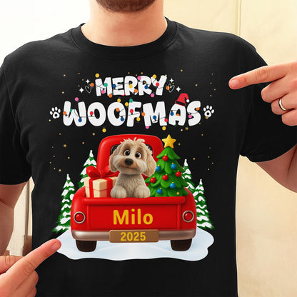 Merry Woofmas Dog In Christmas Truck