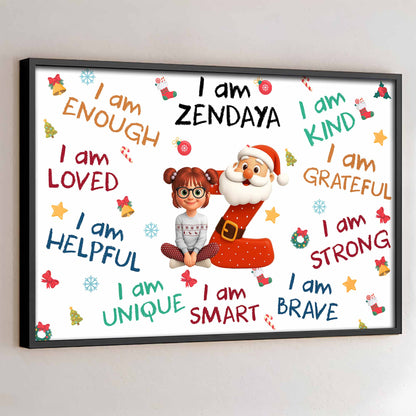 I Am Enough, Loved, Helpful, Unique, Smart, Kind, Grateful, Strong, Brave