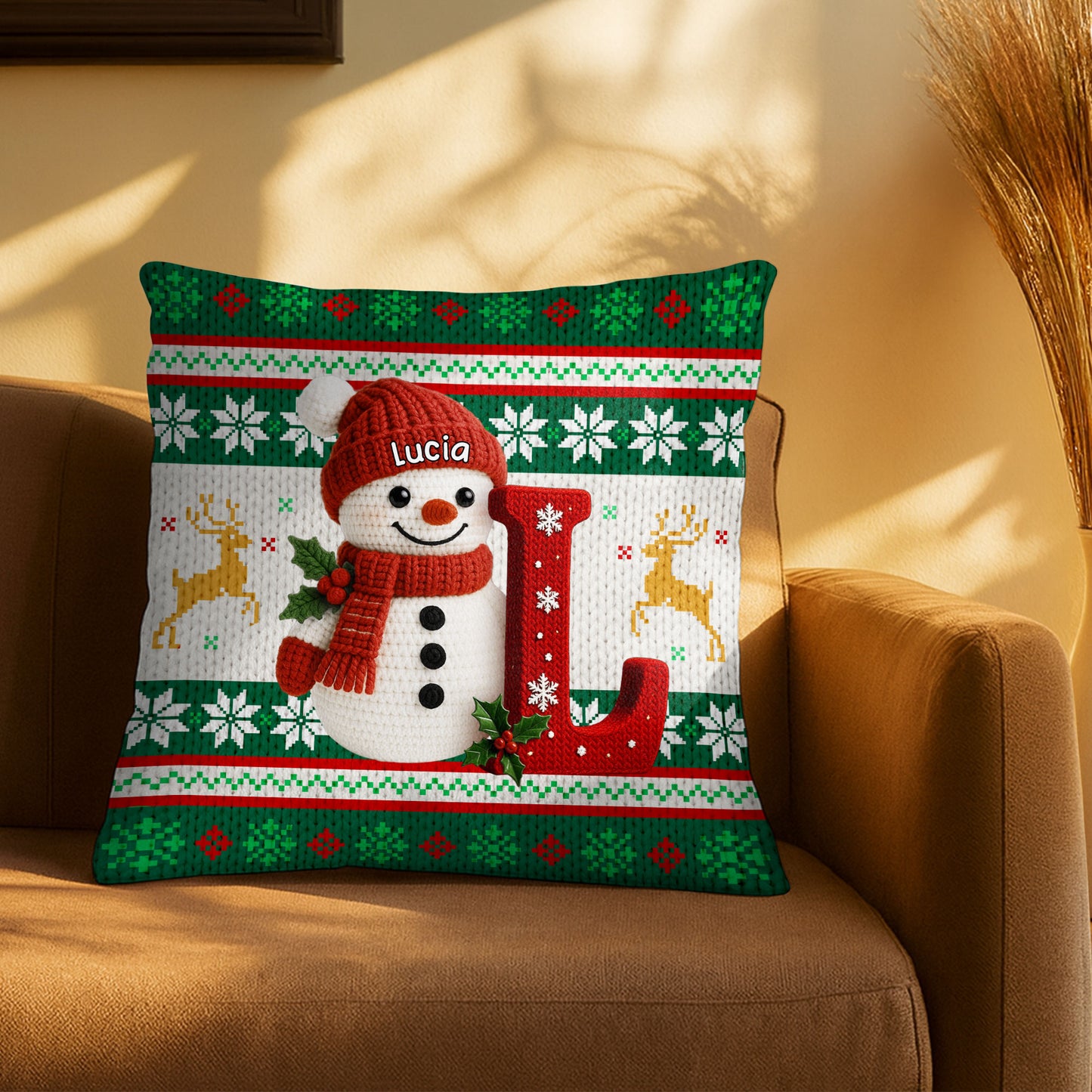 Celebrate Seasonal Cheer With Snowman And Reindeer