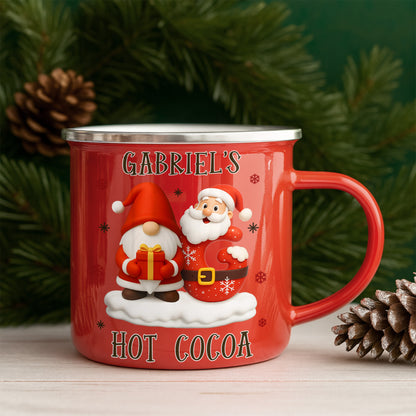 Personalized Hot Cocoa Mug With Santa And Gifts