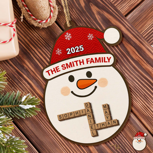 Celebrate The Festive Season With Snowman And Snowflakes