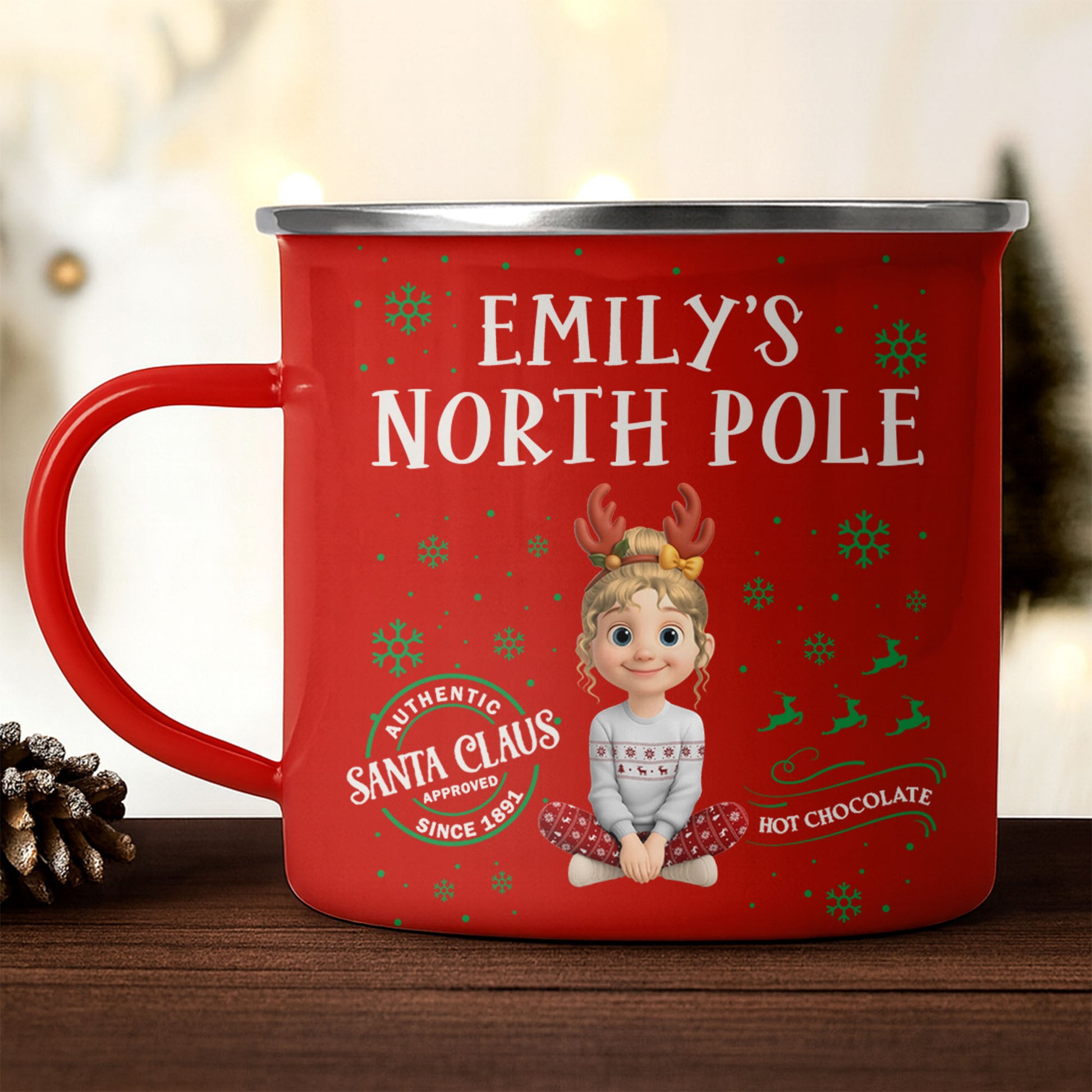 Emily's North Pole Authentic Santa Claus Since [Year]