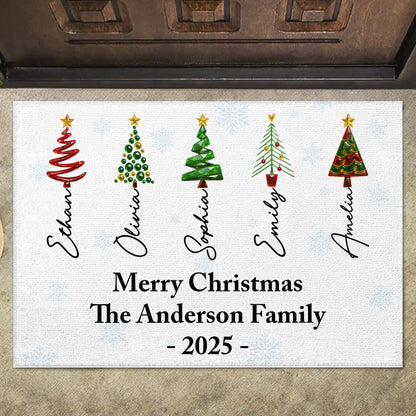 Merry Christmas The Anderson Family Christmas Trees