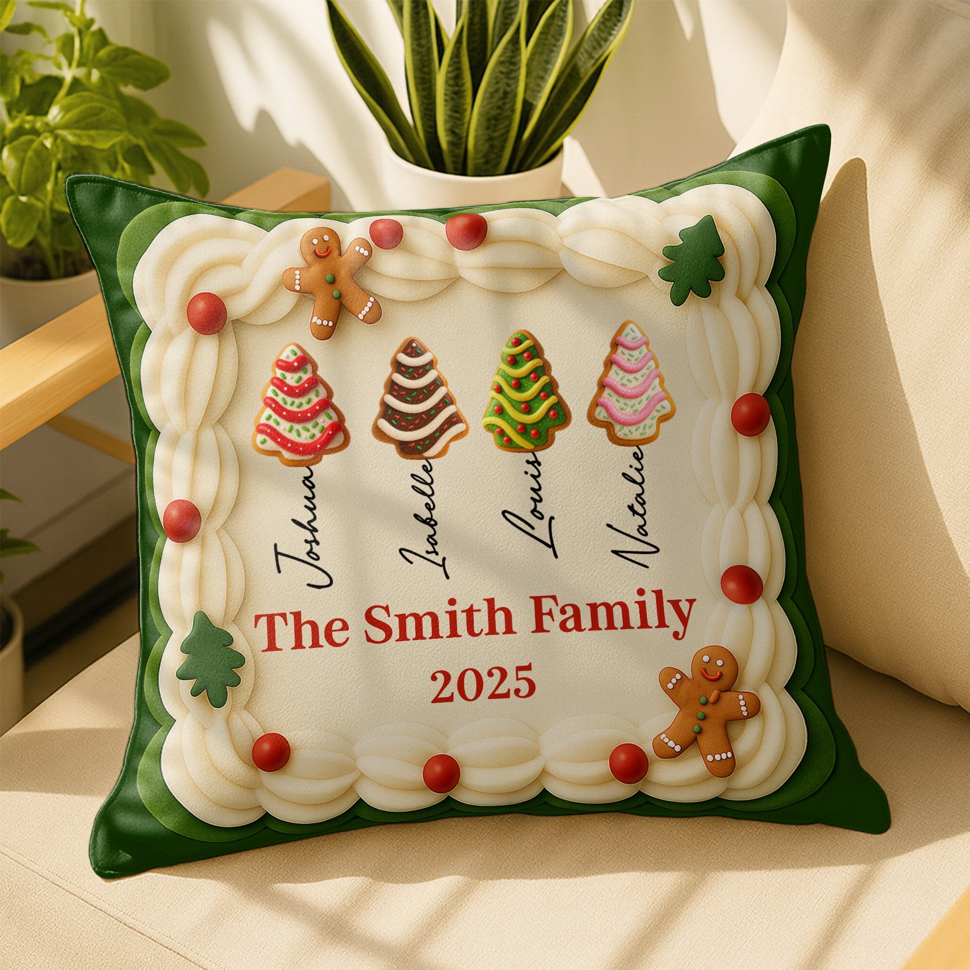 Personalize Your Family Christmas With Gingerbread And Trees