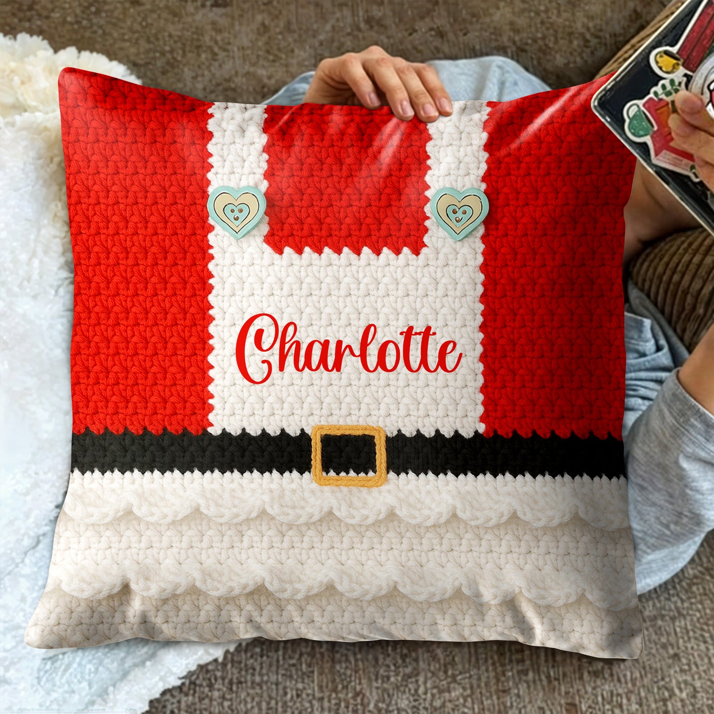 Cozy Santa Suit Design Festive Holiday Decor