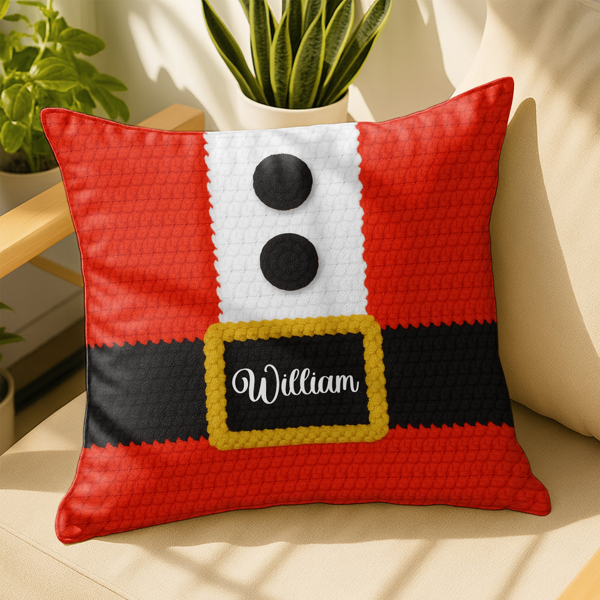 Create A Festive Atmosphere With This Customizable Snowman Pillow