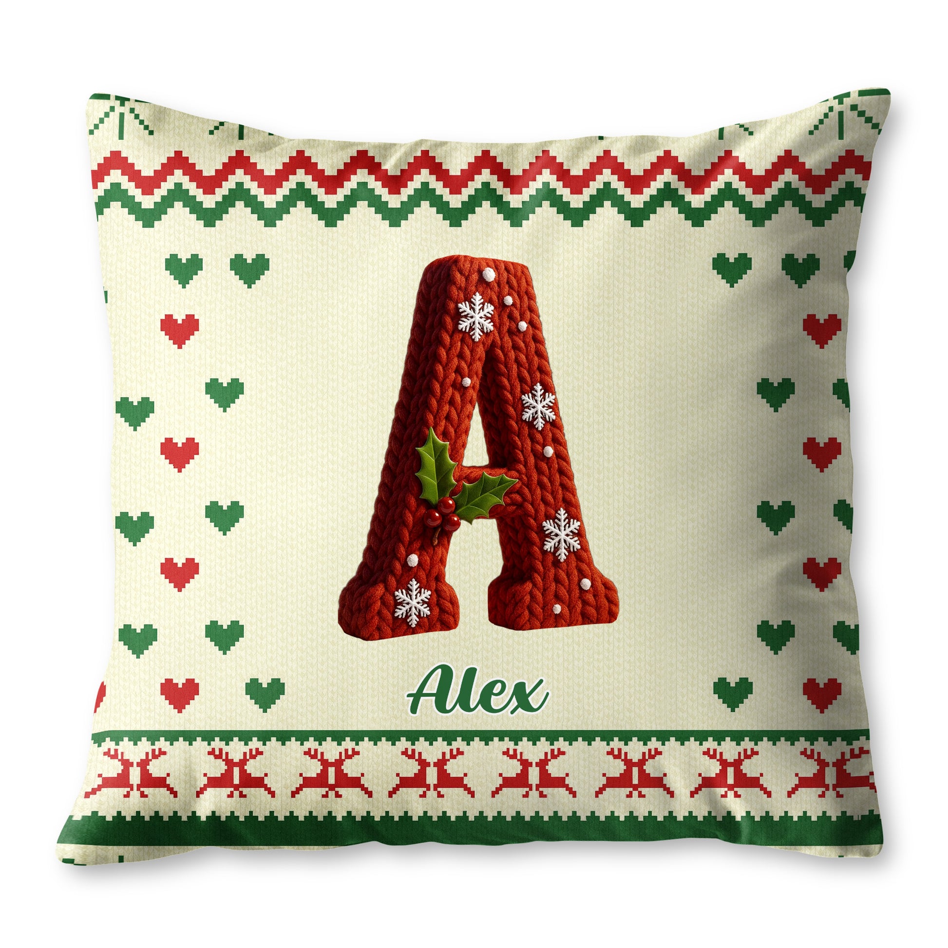 Celebrate The Festive Season With Holiday Motifs Pillow