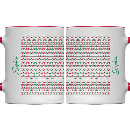 Customizable Name With Geometric Patterns Mug