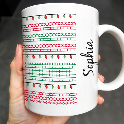 Customizable Name With Festive Light Strings