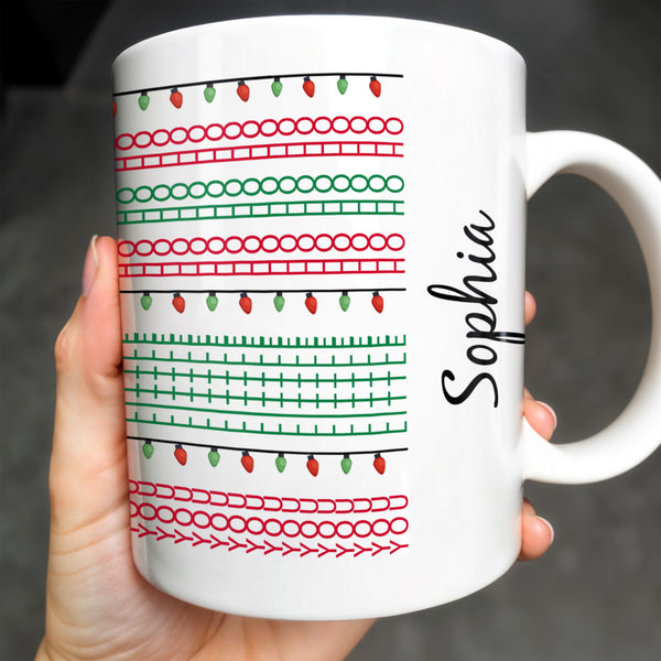 Customizable Name With Festive Light Strings