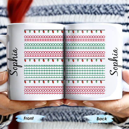 Customizable Name With Festive Light Strings