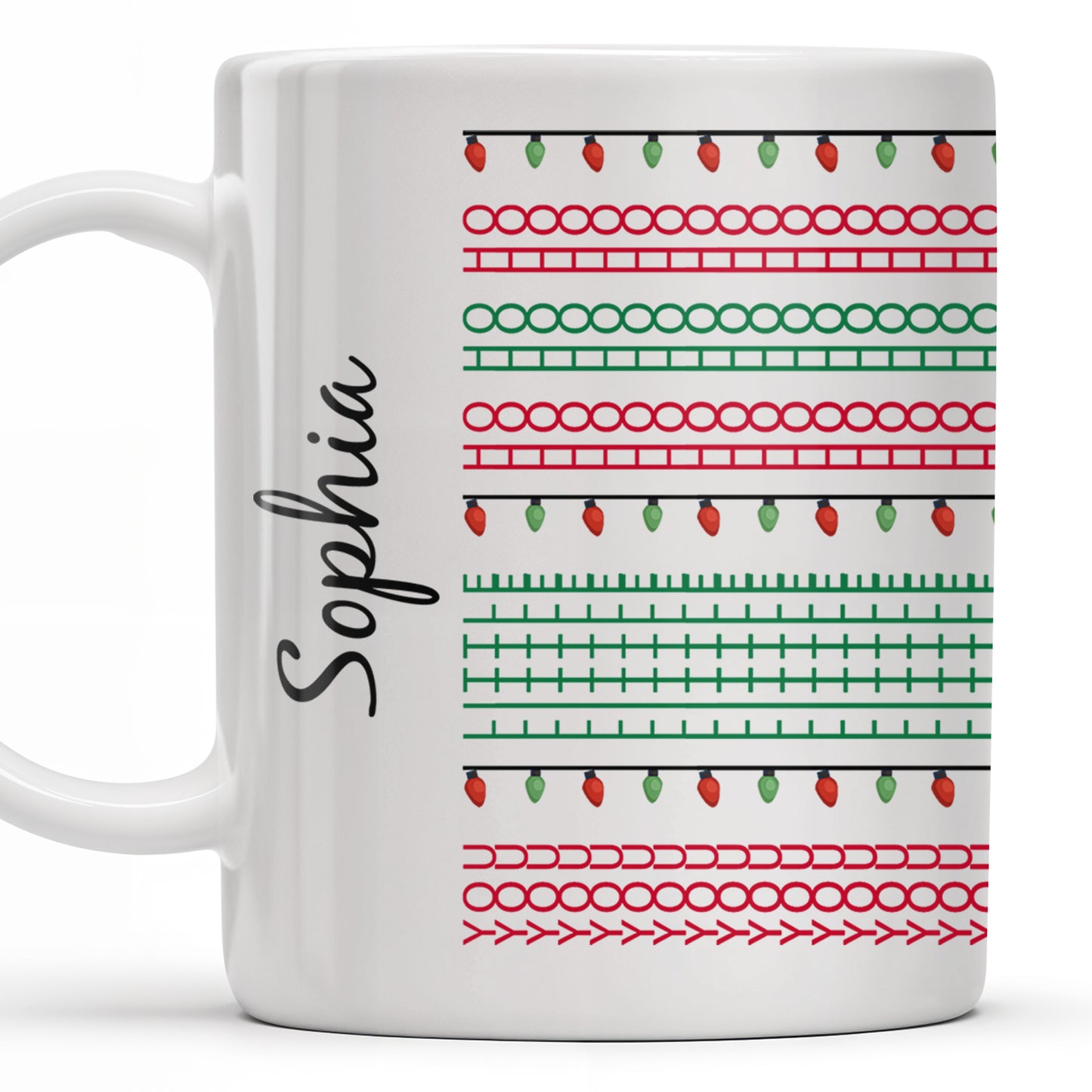 Customizable Name With Festive Light Strings