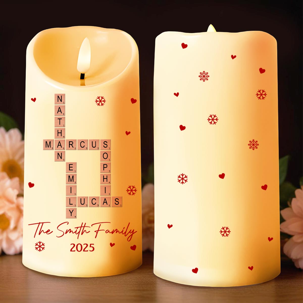 Celebrate Your Family's Special Moments With Hearts And Snowflakes