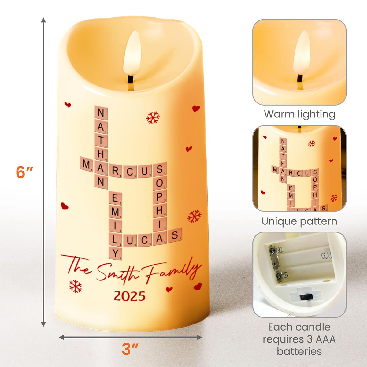 Celebrate Your Family's Special Moments With Hearts And Snowflakes